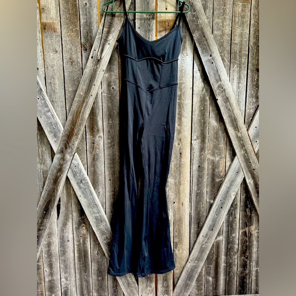 Spandex flare jumpsuit